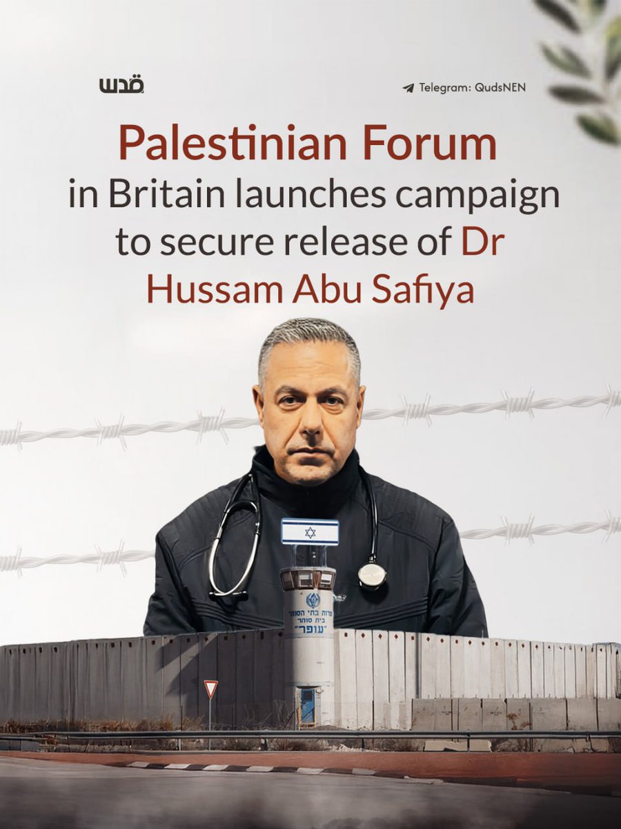 Fawaz7x2486691's tweet image. Israel has killed many innocent people in Gaza, and those it hasn't killed, it has imprisoned without cause. Dr. Hussam Abu Safia is one of them.