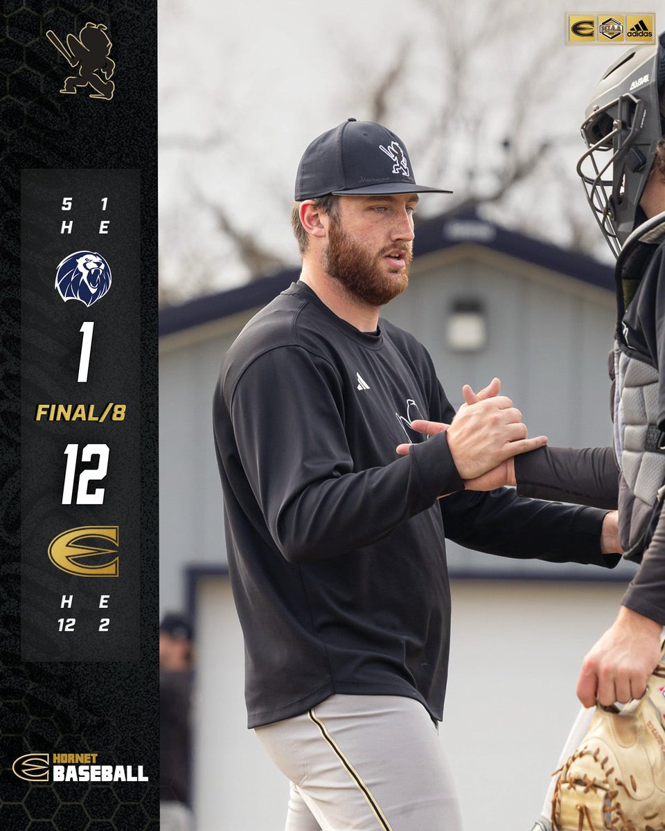 .<a href="/ESUBaseball/">Hornet Baseball</a> run-rules the Lions to seal the MIAA opening series on Saturday in Fort Smith. Colby Deaver strikes out nine in 5.0 innings and Noah Steele drives in six. #StingersUp