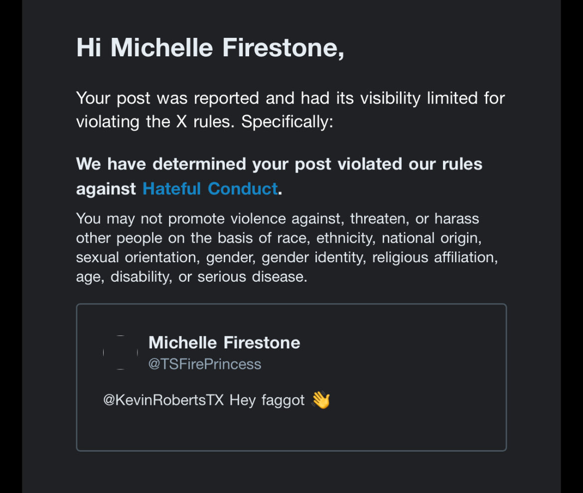 Michelle Firestone tweet media