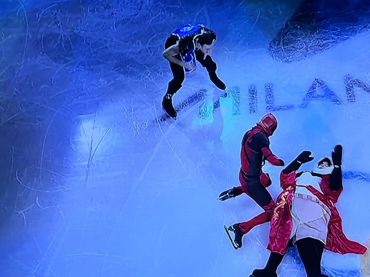 the men’s gold medalist in figure skating celebrated in the traditional way: dressing up as kung fu panda and battling deadpool and mortal kombat

never has someone deserved first place more