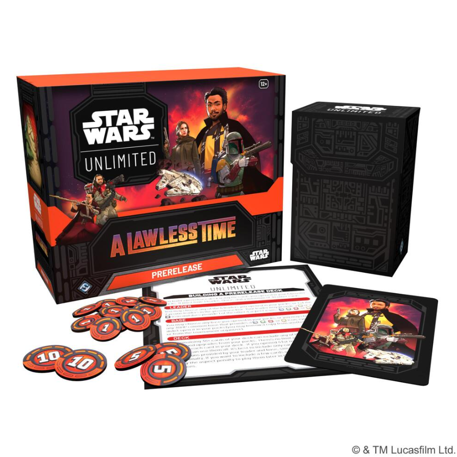 justgamesroc's tweet photo. SWU A Lawless Time Prerelease is March 7 - preorder today and join the fun!

https://t.co/WIOyocJlCW https://t.co/BwRYQGMXDG