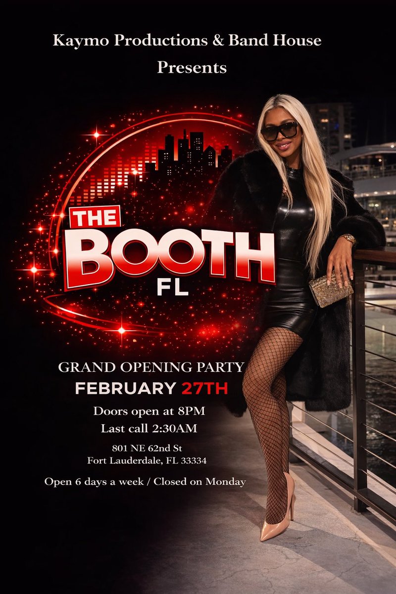 Kaydancemonique's tweet photo. THIS FRIDAY  FEBRUARY 27th  Doors open at 8pm-2:30am  All Trans Dancers  2 Full Bars  Private Rooms  Pool Tables 💃🏾HIRING TRANS DANCERS/ BARTENDERS/ DJS  EVERYDAY EXCECPT MONDAY 
 
Fort Lauderdale, FL 
Location: 801 NE 62nd St, 861 E Cypress Creek Rd, Fort Lauderdale, FL 33334 https://t.co/bbLDtusZgc