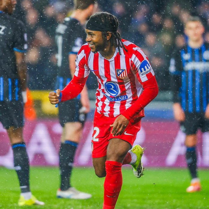 Atlético Madrid doggin the laliga teams so bad ever since signing of king player of the year from Nigeria which is lookman 🥺🖤