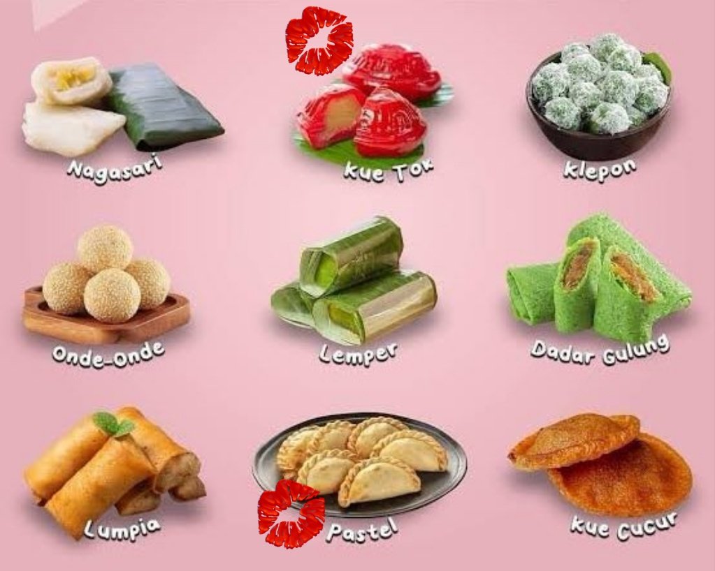 Devykikyneabee's tweet photo. @empty__core Nihh dari semua jenis kue basah/jajanan pasar itu,yg paling kusuka yg ada tanda 💋..tapi pastel basahhh,,ahh mantaooppp https://t.co/rHVctQ0KZX