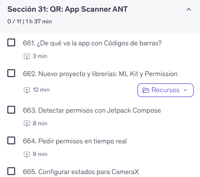 alain_nt's tweet photo. Nueva sección para leer códigos de barras populares como QR, Codabar, Matrix, EAN, 128, ITF, AZTEC...
Si aún no estas inscrito, aprovecha y obtén un descuento aquí: https://t.co/rD0dJLmCXo
#android #compose #jetpackcompose #MLKit #cursos https://t.co/oi3qCKHMGZ