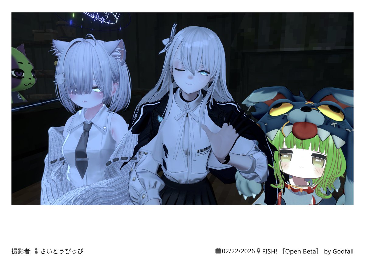 Lawlead_VR's tweet photo. 別ゲーのフレたちとぶいちゃで遊べるなんで楽しかった！釣り楽しい！ https://t.co/OPTtZmdDaB