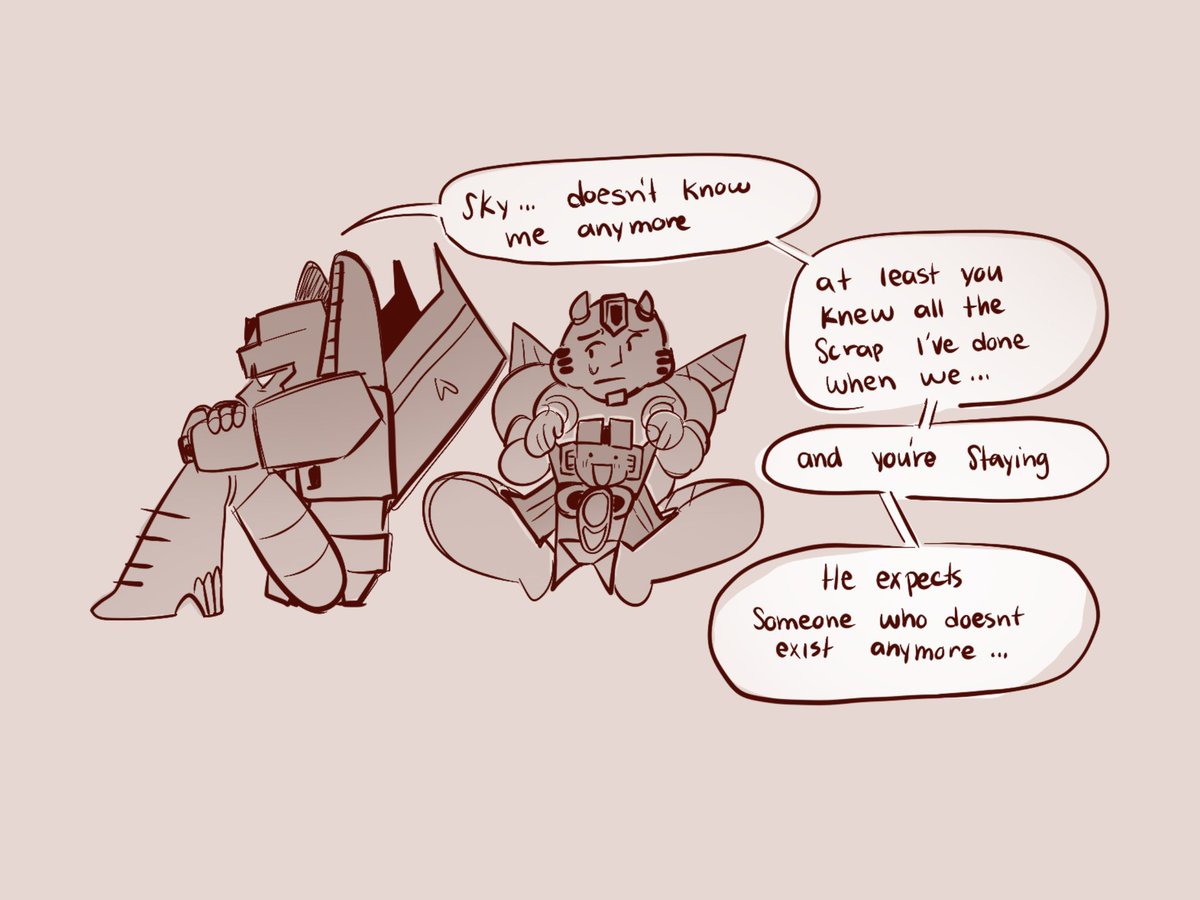 Ayyyy glad to be back, personally me too, I love the starbee dynamic and the angst potential that it brings… 

[ #maccadams #starscream #starbee #transformers ]