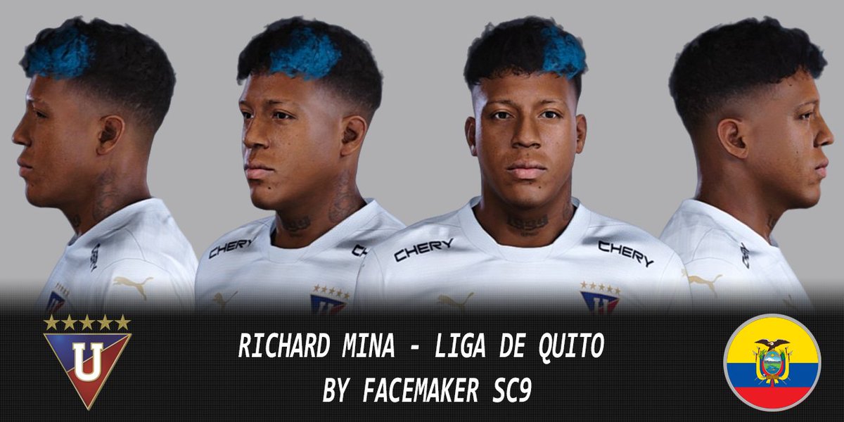SanderX_19's tweet photo. Richard Mina - Liga de Quito | Face PES 2021 PC
  
#eFootball  #PES2020 #PES2021 #DREAMPATCH #VIRTUARED @LDU_Oficial #FootballLife26 #FootballLife2025 #RichardMina @LigaEcuabetec

Link: https://t.co/rKSybNQ0tW https://t.co/ZLBU4ecyBh