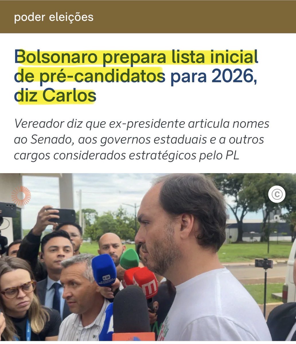 Injustiçado, calado, doente, correndo risco de vida e mesmo assim ele não deixa de pensar no Brasil e prepara os nomes para  2026‼️

Obrigada, Presidente Bolsonaro‼️🇧🇷❤️

O SENHOR É GIGANTE‼️