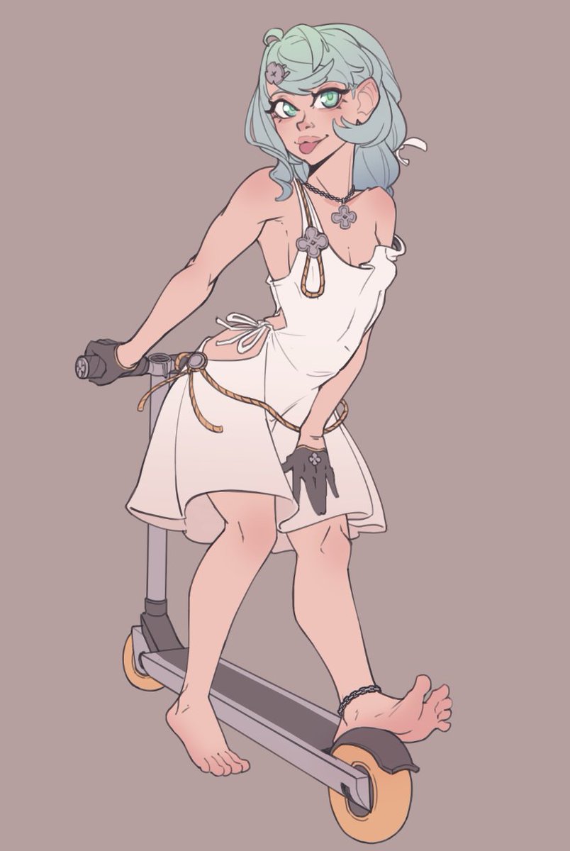 Shinjeeey's tweet photo. uuuuh Casual Seed. 

Trying to get into fanart, since i only draw OCs. ZZZ is my prime target https://t.co/874KiuLYkx