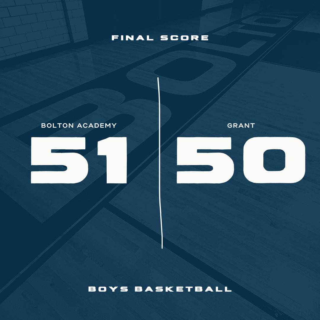 Bolton Academy Boys Basketball tweet media