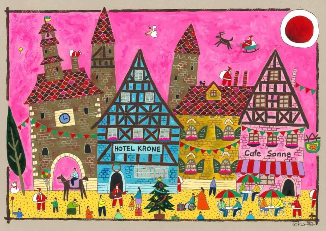 今展示作品 「ドイツ古城街道のクリスマス」（@奥村ユズル