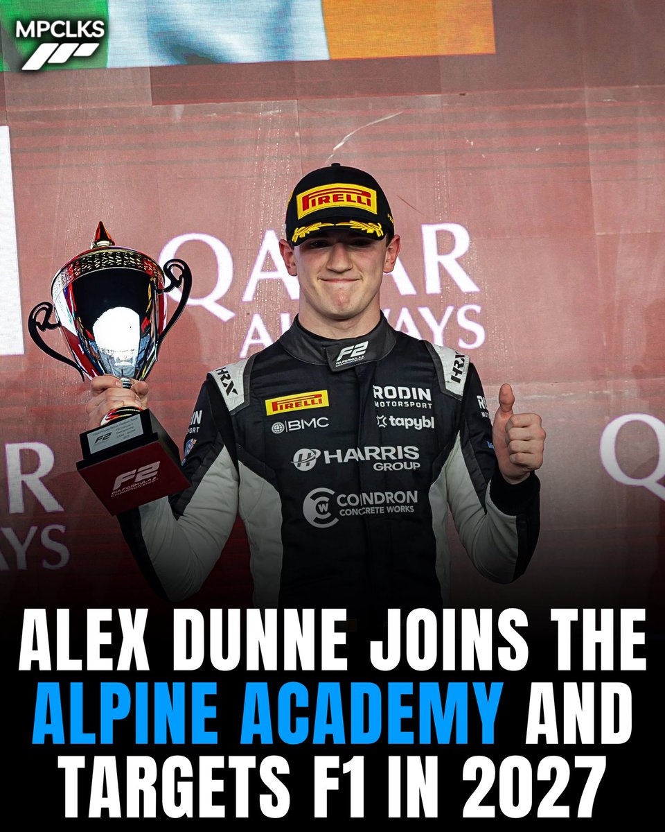 MotorspoClicks's tweet image. 🚨NEWS: As rumoured in the last couple of months, Alexander Dunne joins the Alpine Academy with the role of development driver for the team, aiming a Formula 1 drive in 2027.

Full story: motorsportsclicks.com/alex-dunne-joi…

@illan__se ✍️

#F1 #Dunne #Alpine