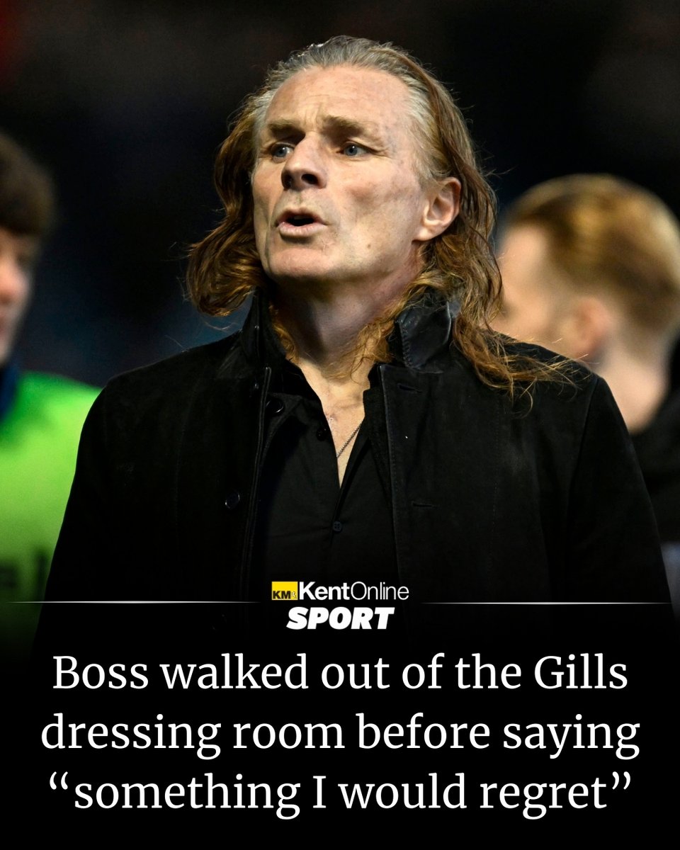 Gillingham’s manager admitted leaving the dressing room before saying 'something he regretted’ after Saturday’s heavy home loss...
#gills #gfc 
More here: kentonline.co.uk/medway/sport/g…