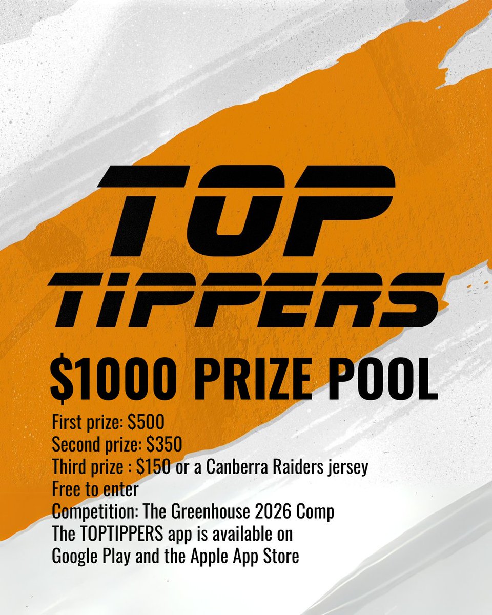 One week to go.

Vegas is lighting up for rugby league and the season is almost here. Make sure you’re part of The Greenhouse 2026 Tipping Competition.

#WeAreRaiders #CanberraRaiders #NRLVegas