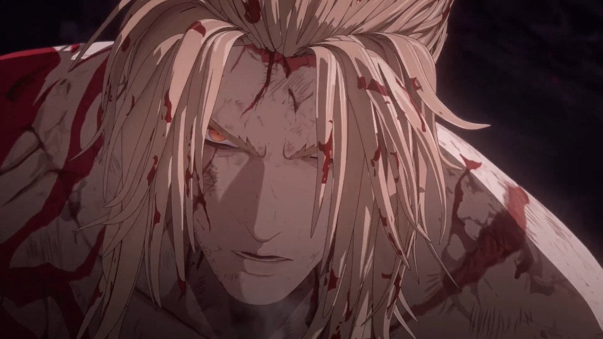 GeneraIKhazan's tweet image. @Litt1eM00n1ight
ᅠ
Gaze through half lidded 
hues . Finding the gaze of
another upon the ichor 
soaked frame of the General .
Another warrior perhaps ?
One sent to finish the job ?
❝ ... ❞
ᅠ