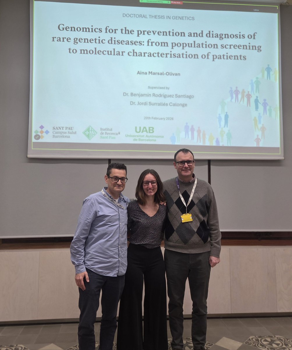 JSurralles's tweet photo. Congratulations to Aina Marsal for successfully defending her doctoral thesis on Friday. It has been four years of intense work, done with commitment, dedication and health impact. It's been a pleasure to co-direct the thesis with Dr. Benjamin Rodriguez https://t.co/P2ZHDWKG9X