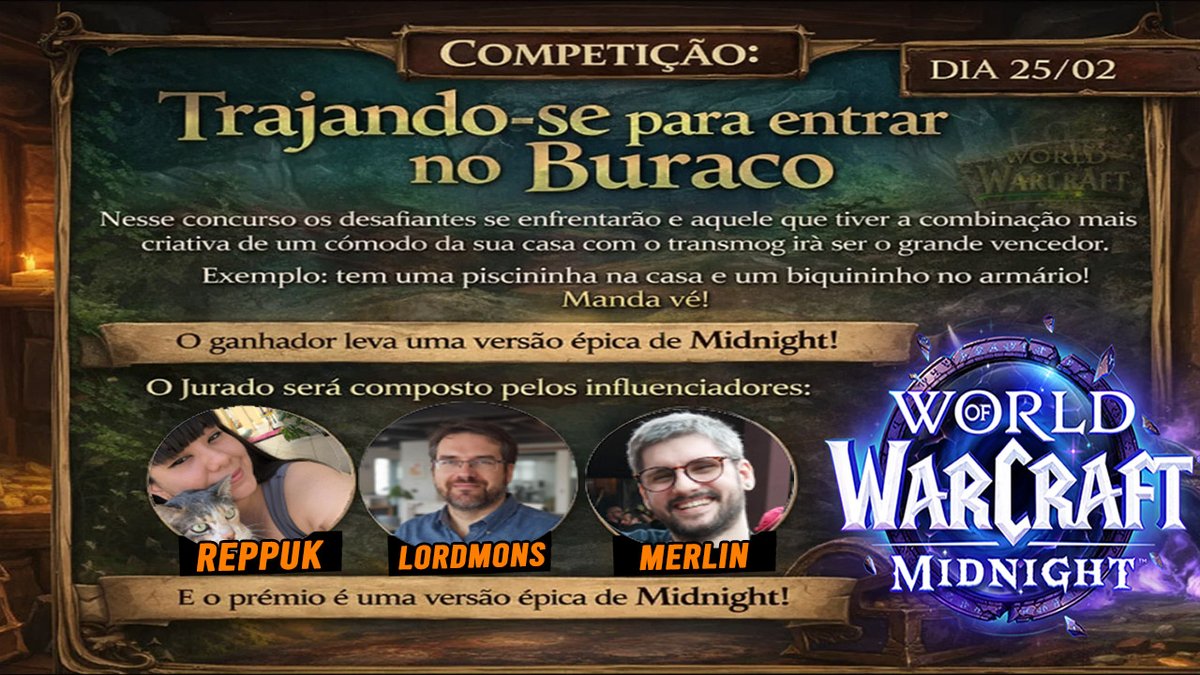 Galera dia 25/02 irei fazer um concurso de mog + housing + roleplay e dar uma versão épica pro ganhador! 
Ainda dá tempo de se inscrever!! Eu preciso ir até sua casa, gravar, pra montar uma histórinha! 

E obrigado a galera que topou ser júri <a href="/Reppukk/">Reppuk</a> <a href="/lordmons/">Lordmons</a> <a href="/allmerlin/">Allan Merlin</a> <3