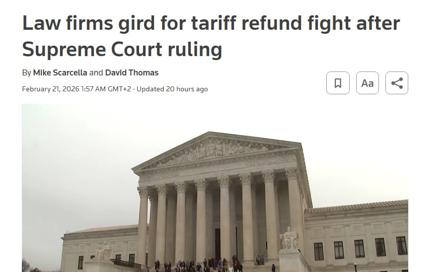 CharlesRume's tweet image. ⚡️Les entreprises américaines préparent des poursuites à grande échelle pour récupérer des milliards de droits de douane, rapporte Reuters.

Selon les estimations, depuis avril de l'année dernière, les droits de douane ont rapporté environ 175 milliards de dollars au budget. Plus