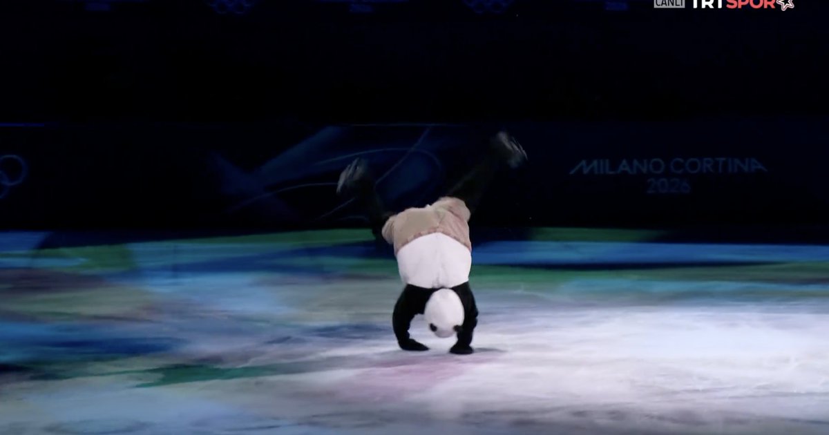 I have to say, I have watched a lot of figure skating in the last two weeks, but nothing prepared me for witnessing Kazakh gold medalist Mikhail Shaidorov doing a cartwheel on the ice in a panda suit dancing to a Britney Spears cover. What a legend.