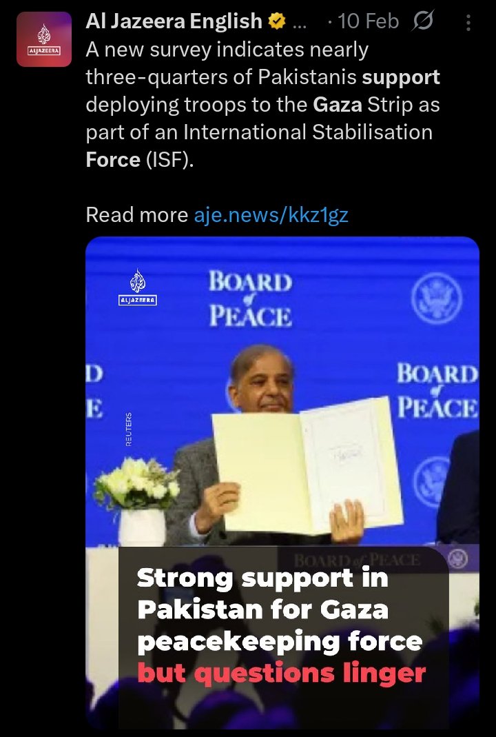 فلسطین کے متعلق عالمی پراپیگنڈے کا حصہ یا غیر جانبدار سچ؟؟؟

الجزیرہ کی طرف سے شائع کردہ آرٹیکل میں گیلپ پاکستان (Gallup Pakistan) کی طرف سے کیے گئے ایک سروے کو بنیاد بن کر یہ نتیجہ اخذ کیا گیا کہ پاکستانی عوام پاکستان کی طرف سے غزہ میں آئی ایس ایف (International Stabilization