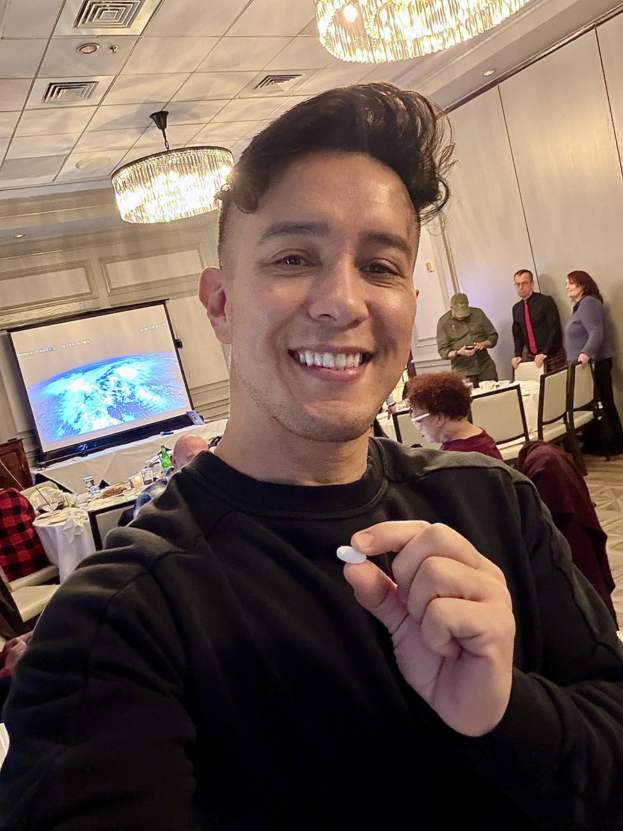 RaifDerrazi's tweet photo. Taking my HIV medication at the Pre-CROI Conference workshop on HIV CURE.

Looking forward to sharing the advancements, science &amp; advocacy I’m learning here, with you all ❤️🙏🏽 There is always HOPE.

Thx to @TAGTeam_Tweets and The Well Project for putting this on!
@IAS_USA https://t.co/Jsz3NpnCTU