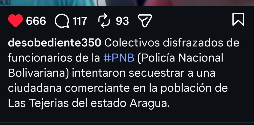 GochaSuper's tweet image. #ATENCION situación irregular en Las Tejerías dónde funcionarios no identificados y en vehículos no oficiales intentaron secuestrar a una ciudadana.

El pueblo se reveló y salieron huyendo. 

Los venezolanos seguimos a merced de delincuentes.
