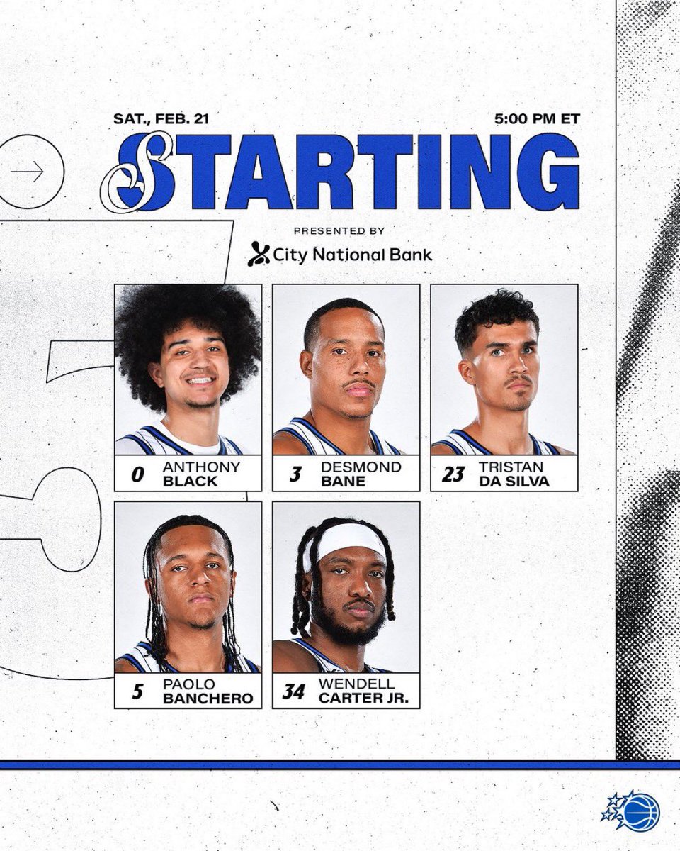 Starting 5 today let’s get this dub!