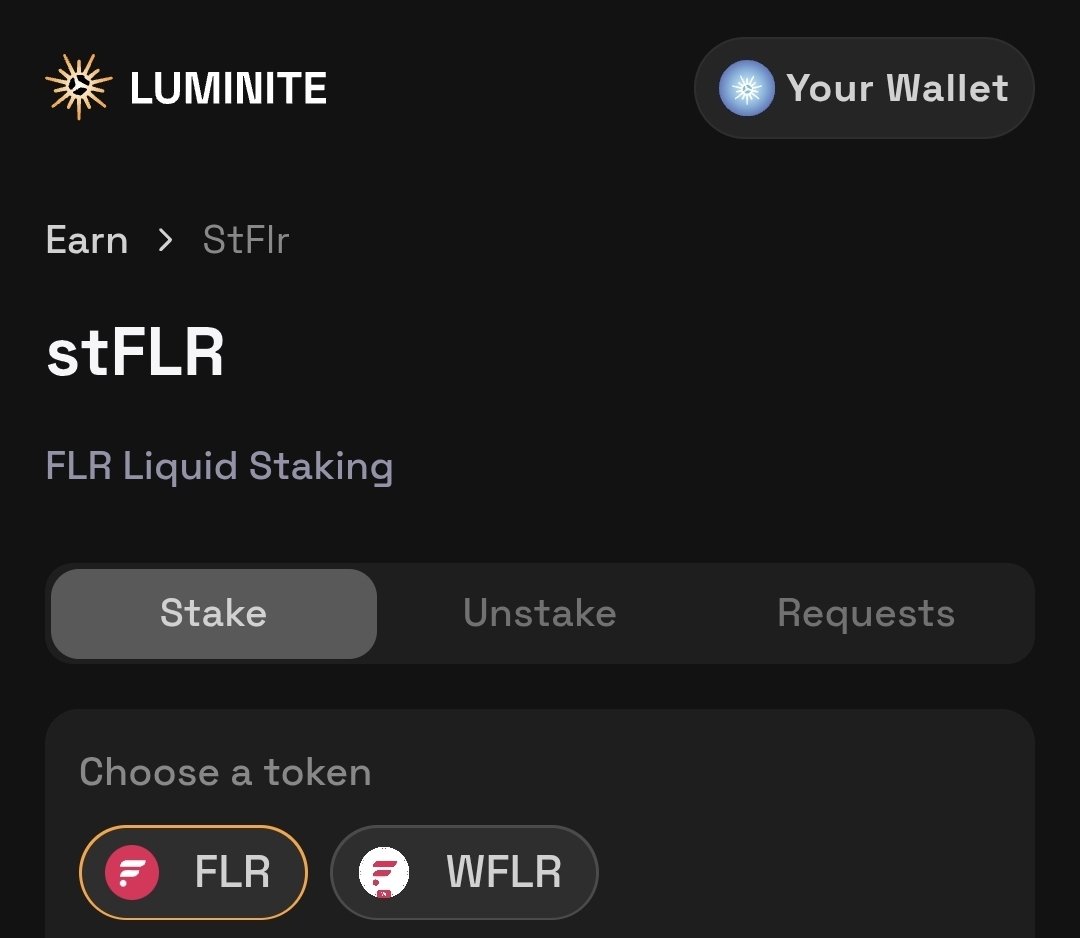 Are you scared of losing or not knowing your seedphrases?

Use <a href="/luminite_wallet/">Luminite</a> passkey or can use Google or Apple login without any issues.

Get in and stake your $FLR to earn rewards and participate in LP to earn more rewards on <a href="/SparkDexAI/">SparkDEX</a> via Luminite. 

$stFLR is the liquid