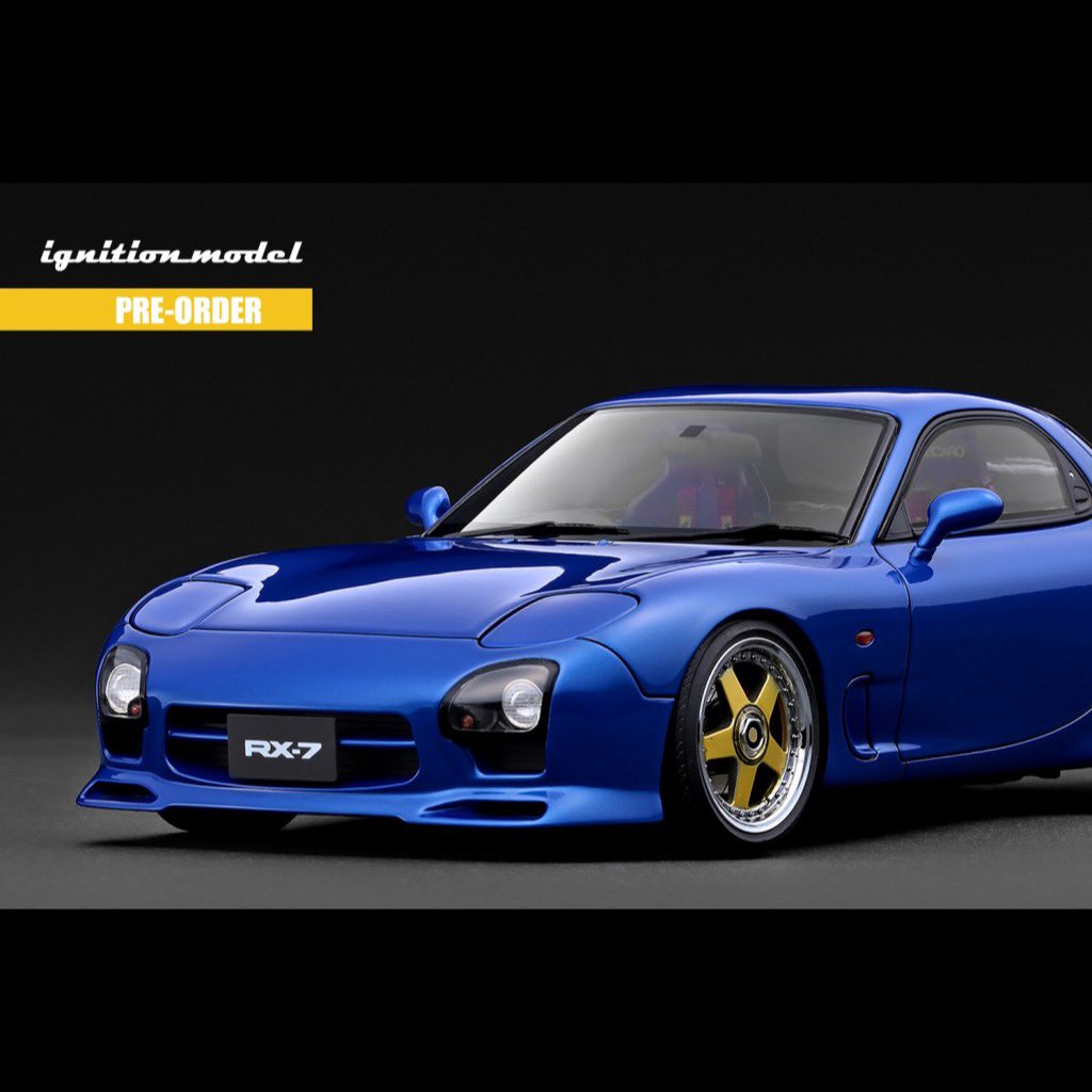 既に4カラーをリリースしています1/18スケール「RX-7 Mazda Speed A