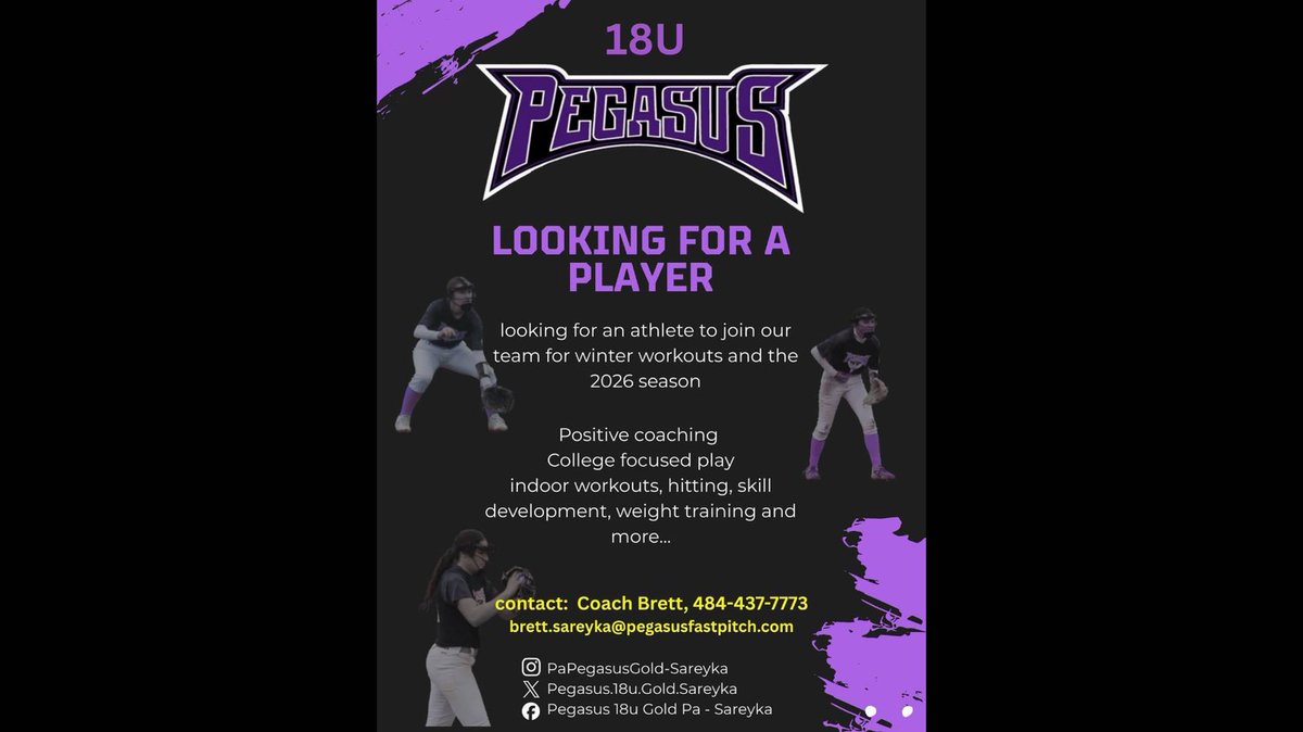 Pegasus Fastpitch tweet media