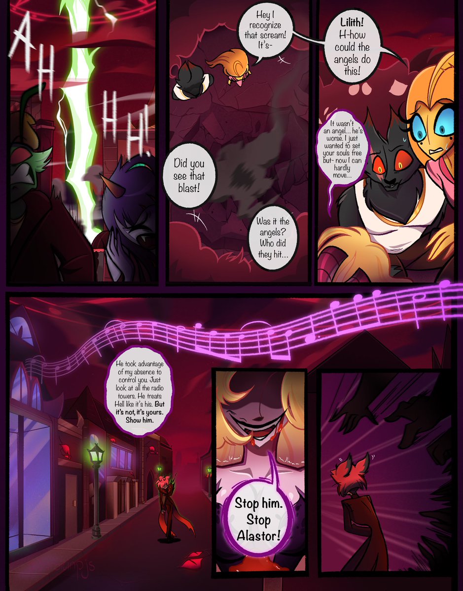 Barbieinpjs's tweet image. Secret Keepers part 31
WOW I CAN’T BELIEVE I’M AT 20k FOLLOWERS THANK YOU!!!💕💕
I never expected to be drawing the comic for this long because I thought no one would be interested, thank you all for showing me support!!💕😭#Hazbin #radioapple #appleradio #alastor