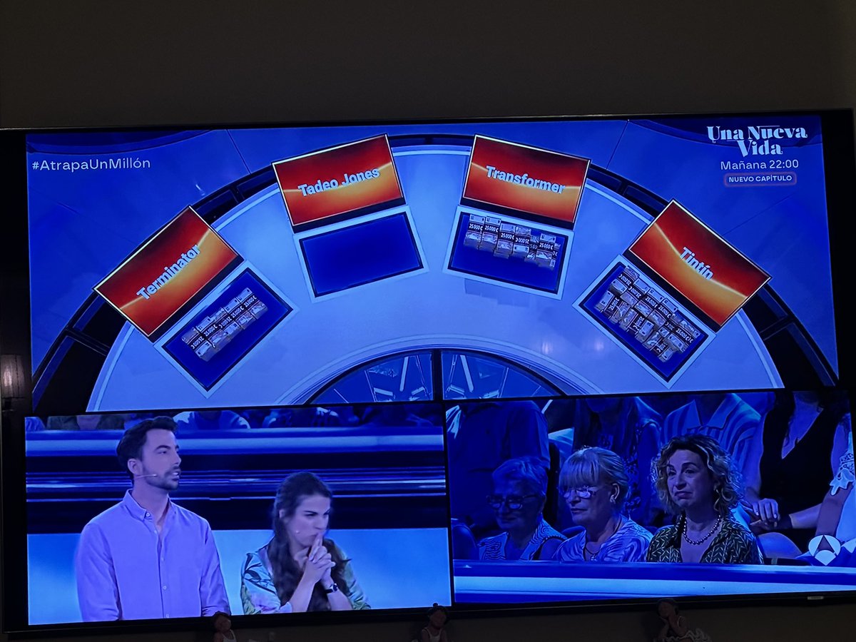 Viendo atrapa un millón y la pregunta es qué es la T en chatGPT y estos han puesto 400.000€ en tintín…