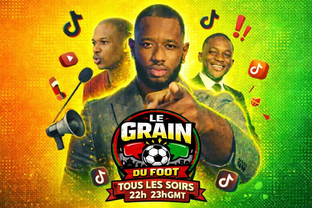 🚨 NOUS VOUS DONNONS RDV DEMAIN POUR LA PREMIÈRE SUR NOTRE COMPTE TIKTOK (120K) ET EN SIMULTANÉ SUR NOTRE PAGE FACEBOOK ! 

« LE GRAIN DU FOOT » SERA UN TALK SHOW FAISANT RÉFÉRENCE « AU GRAIN », UN ENDROIT OÙ LE DÉBAT EST HOULEUX, CHAUD ET PASSIONNANT !

AVEC UNE ÉQUIPE DE