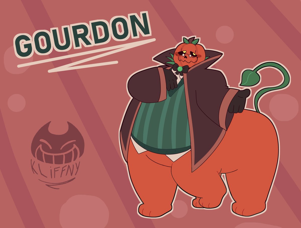 saw a taur character in my timeline and inspired me to take a jab at it too
say hi to Gourdon!! :]