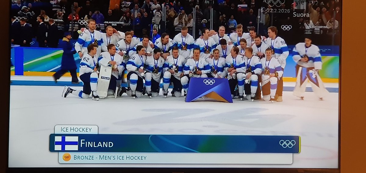 jari_teini's tweet photo. Onnea Suomi! Pronssia! #Olympics2026 https://t.co/c3MZeEkuPe