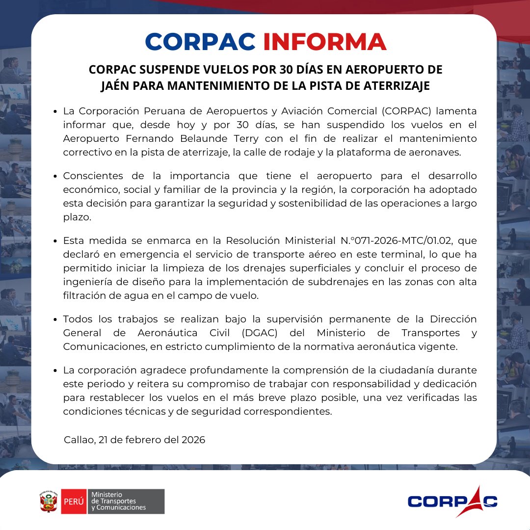 CORPAC S.A. OFICIAL tweet media