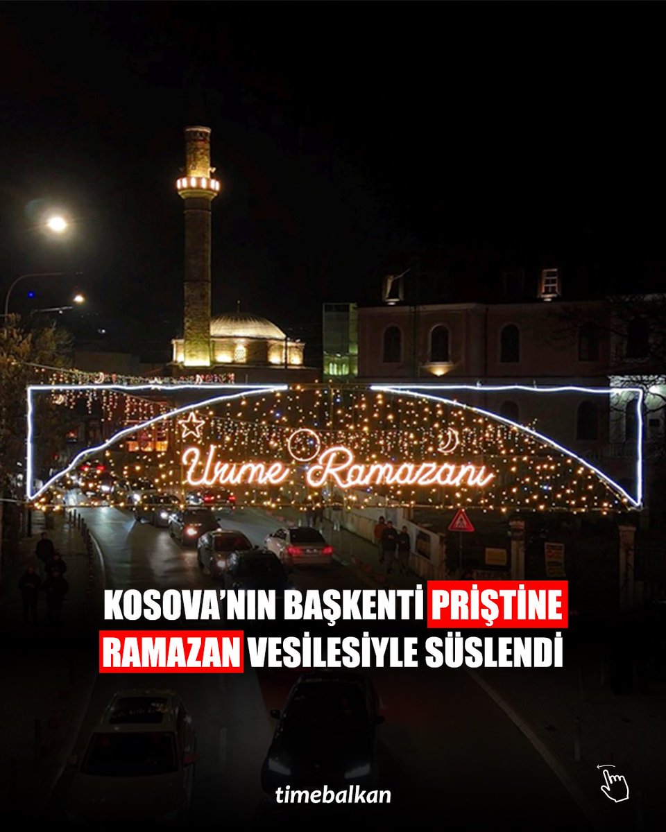 TimeBalkan_'s tweet image. Kosova’nın başkenti Priştine’nin merkezi, ramazan ayına özel ışıklandırıldı.

📸AA

#ramazan #süs #kosova #priştine #balkanlar