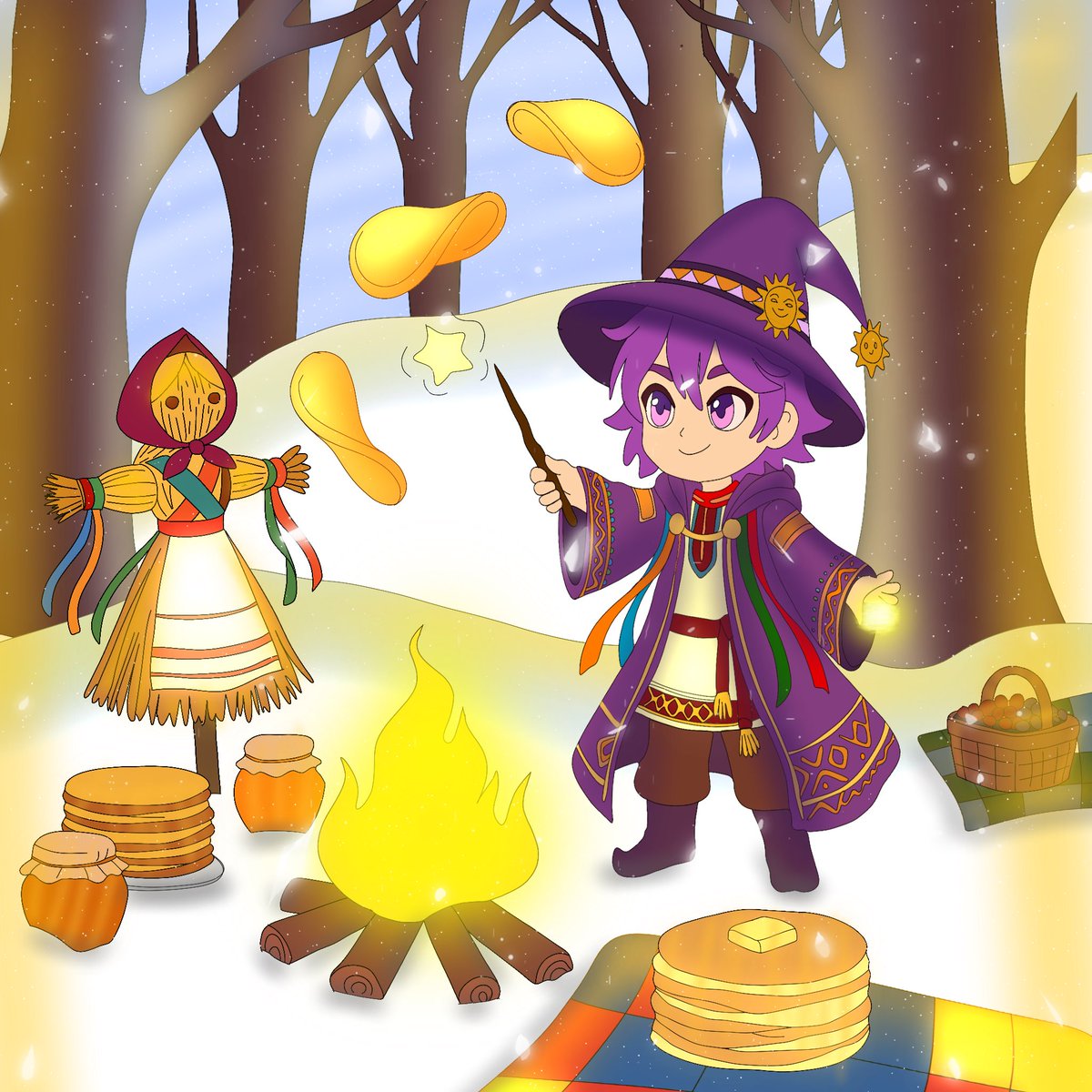 gMagic🔮

Wizard celebrates maslenitsa by the fire, sparks rising into the cold air, pancakes stacked high, and warmth slowly pushing winter away. 

The flames speak first, bright and alive, promising a new season.

<a href="/magicblock/">MagicBlock ✨</a> <a href="/16vivz/">Viv</a> <a href="/simpletox26/">simpletox</a>