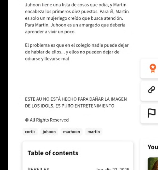 Lo más chistoso es encontrar un fanfic de Martin y juhoon de repente