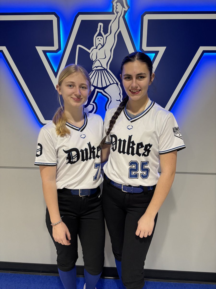 LadyDukesWPA15u's tweet photo. Shoutout to these ladies who put in the work at the Westminster College Camp today! Way to go Chloe, Lena, and lil’ sis Eva!  Proud of the hustle! 🥎💪

@wctitansoftball 
@LenaRechichar https://t.co/rq74o6SNsC