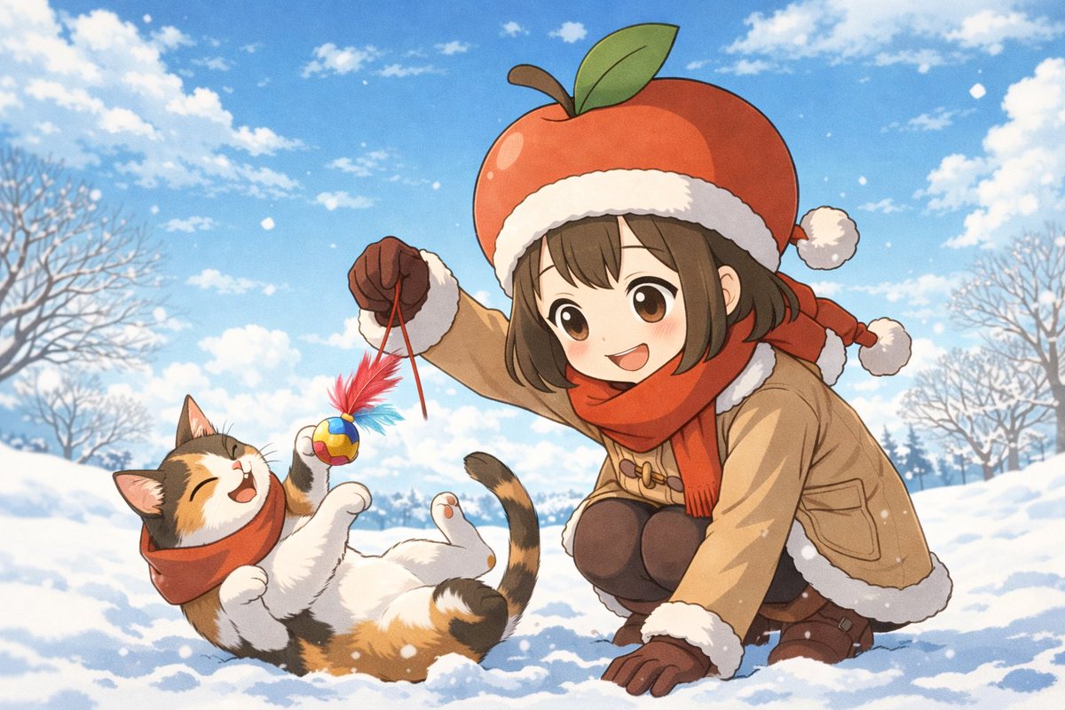 ꒳`* )ฅ🍎ﾆｬｰ