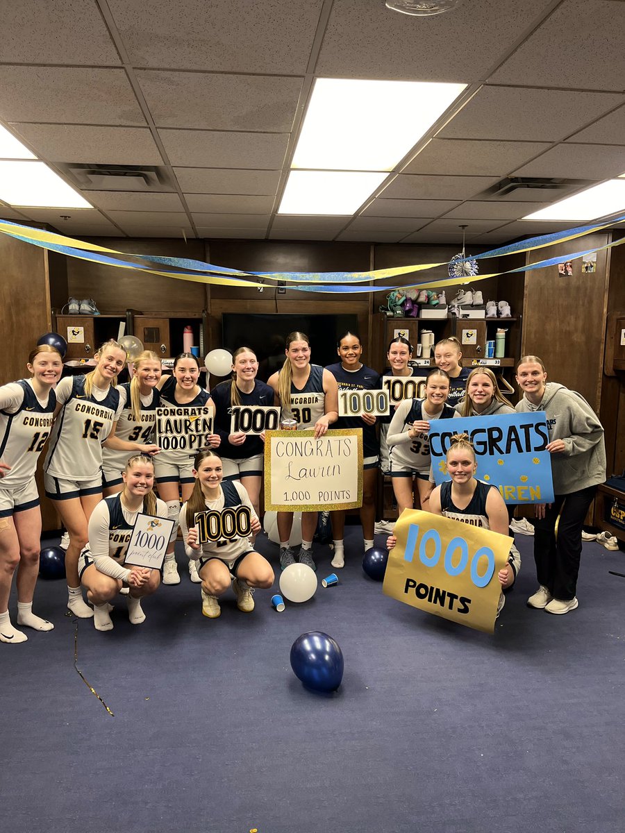 Congratulations to Lauren Wilson on surpassing 1,000 career points! We’re so happy and proud of you!