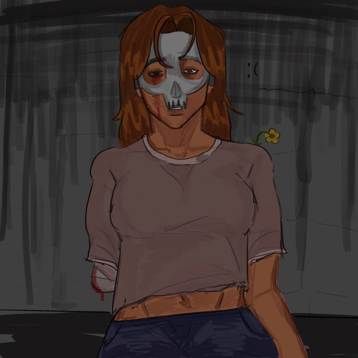 Aladoooooooooof's tweet photo. Skull Girl https://t.co/VbDpFBJGoA