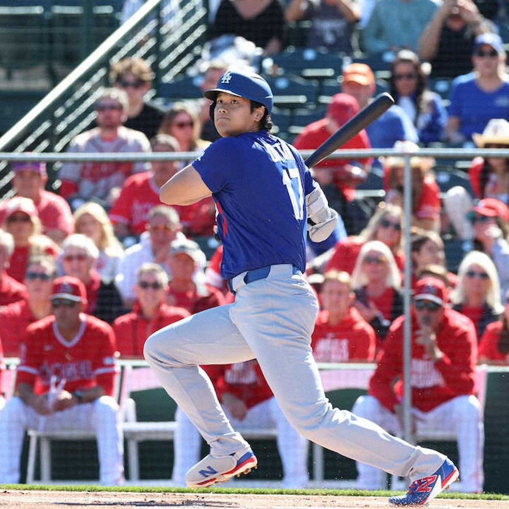 開幕】ドジャース・大谷翔平、オープン戦初戦は3打数1安打 侍J合流の