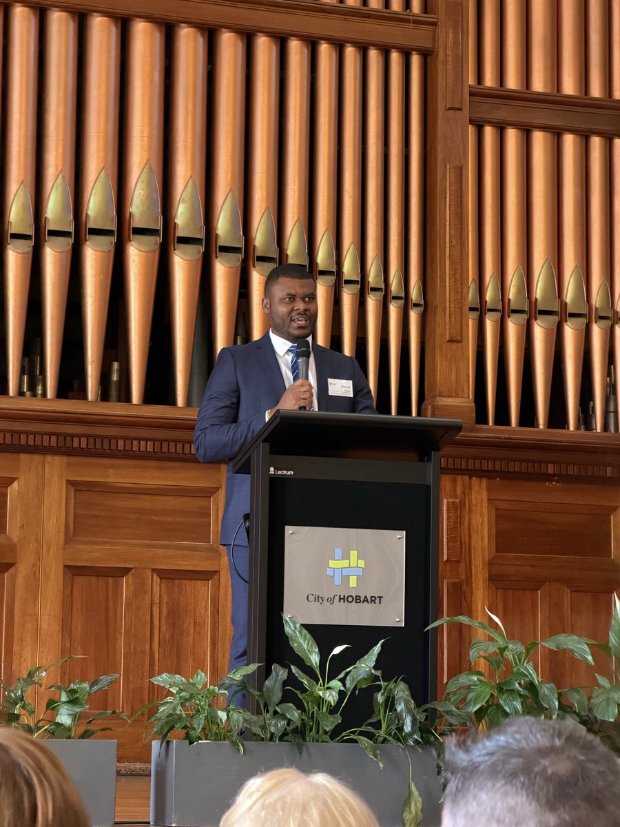 Eseme01's tweet image. Proud moment as I graduated from the Tasmanian Leaders program. It was nice connecting with the State’s treasurer @EricAbetzMP, Senator #CarolBrown, #DavidO’Byrne and several independent members of the house. Excited for the future #TLP19. Special thanks to my team @UTAS_