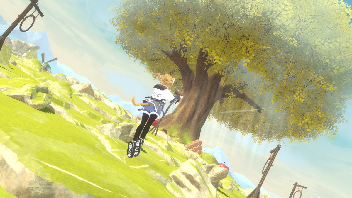 Dream_Drive's tweet photo. 自在に飛び回れる広大なVR空間なら「KTNK_HarvestStation」がおすすめ!
#DDFlight は「SAOフェアリィ・ダンス編みたいに飛びたいよね!」から生まれたのですが、ここはまさにその理想を体験できる世界。クエストクリアで飛行解放なので、世界観ごとぜひ楽しんでみてください! #VRChat_world紹介 https://t.co/RHHaaFN5m2