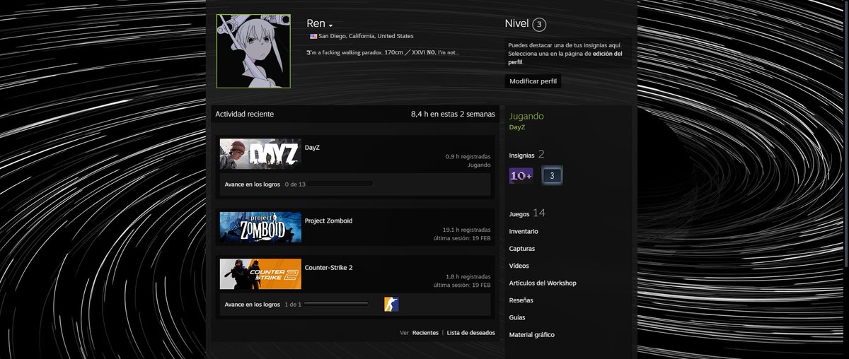 / que wonito se ve mi cuenta de steam