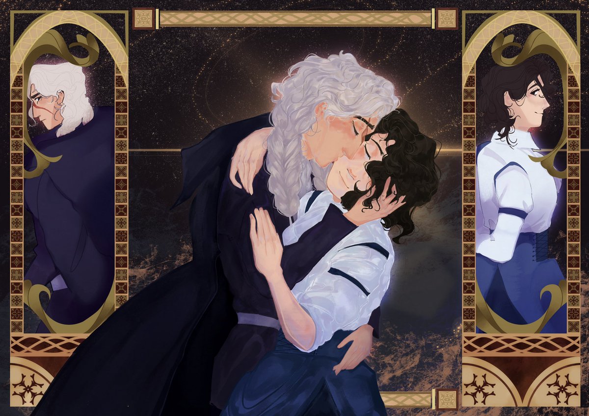 My wonderful gf has birthday today so I drew her OCs! 🪾