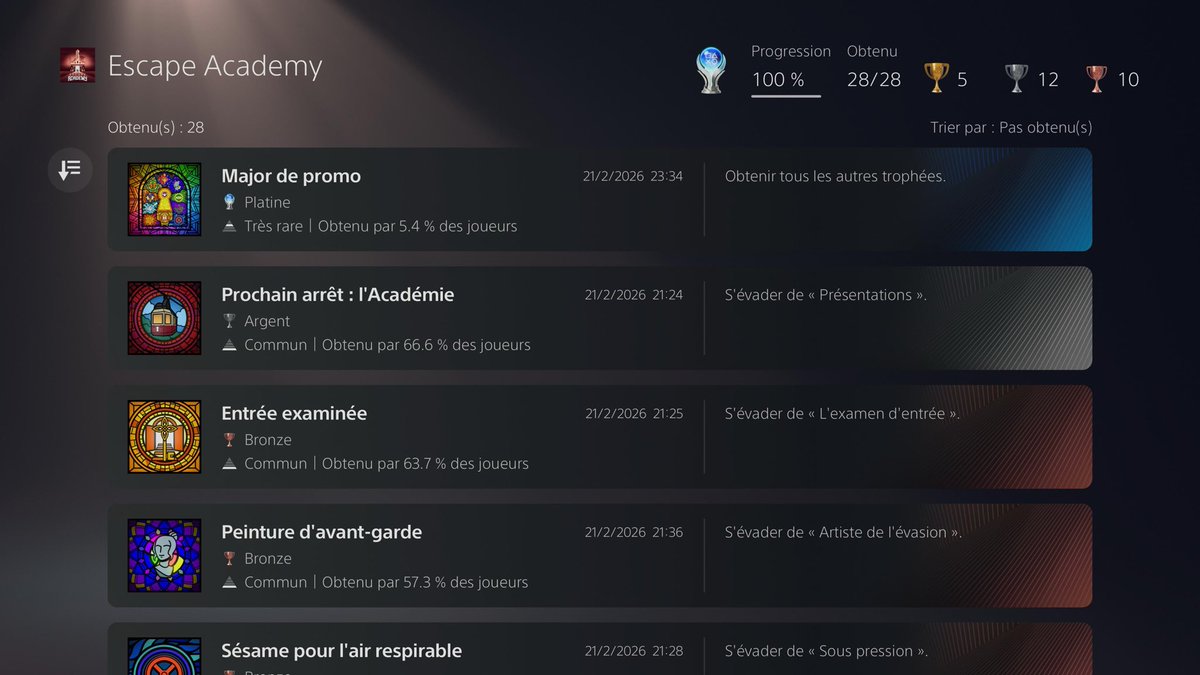 Val_SLL's tweet photo. 147eme platine. #EscapeAcademy https://t.co/o3i8HFkxge
